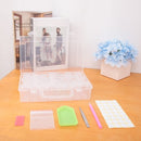 Clear Plastic Bead Storage Containers Set