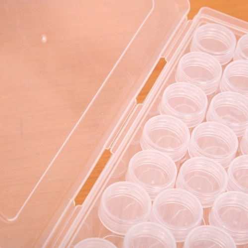 Clear Plastic Bead Storage Containers Set