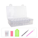 Clear Plastic Bead Storage Containers Set