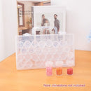 Clear Plastic Bead Storage Containers Set