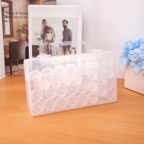 Clear Plastic Bead Storage Containers Set