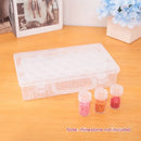 Clear Plastic Bead Storage Containers Set