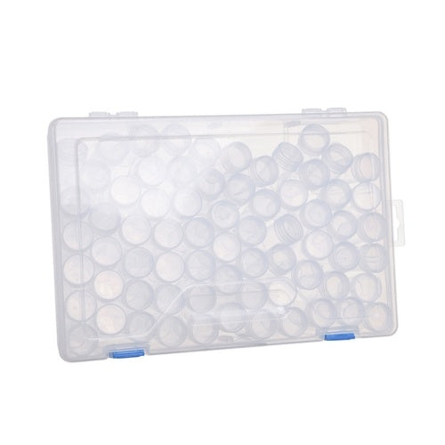 Clear Plastic Bead Storage Containers Set