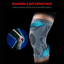 2PCS Knee Compression Sleeve Support Protective Breathable Non-slip Knee Brace with Patella Gel Pads Side Stabilizers for Running Volleyball Basketball Weightlifting Sports Workout