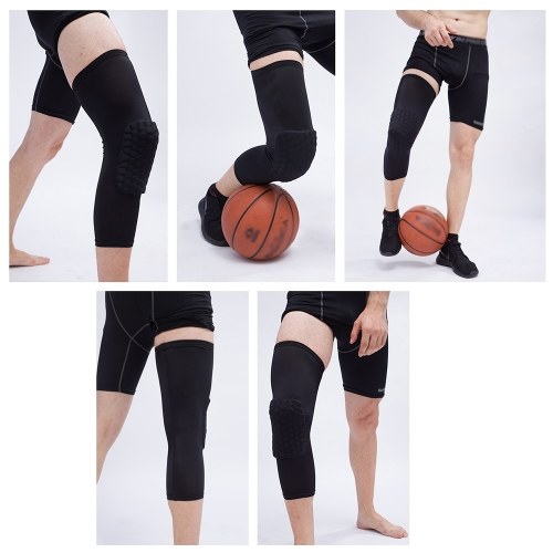 2PCS Knee Brace for Men & Women Protective Knee Compression Sleeve Support with Anti-Slip Silicone for Running Volleyball Basketball Weightlifting Sports Workout