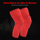 2PCS Knee Brace for Men & Women Protective Knee Compression Sleeve Support with Anti-Slip Silicone for Running Volleyball Basketball Weightlifting Sports Workout