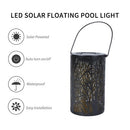 LED Solar Lights Hollow Garden Lights Hanging Lantern Leaf Tree Shape Projection LED Lamp