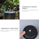 LED Solar Lights Hollow Garden Lights Hanging Lantern Leaf Tree Shape Projection LED Lamp