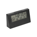 LED Display Digital Alarm Clock Battery Operated Smart Night Light Easy Operation Clock Bedroom Clock (Black)