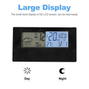 LED Display Digital Alarm Clock Battery Operated Smart Night Light Easy Operation Clock Bedroom Clock (Black)