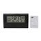 LED Display Digital Alarm Clock Battery Operated Smart Night Light Easy Operation Clock Bedroom Clock (Black)