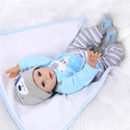 NPKDOLL Reborn Baby Doll لينة سيليكون الفينيل طفل رضيع