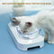 Pet Feeding Bowl 15º Tilted Design for Neck Protection Elevated Single or Double Bowls