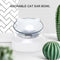 Pet Feeding Bowl 15º Tilted Design for Neck Protection Elevated Single or Double Bowls