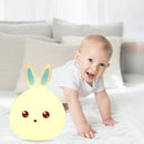 Colorful Night Light Cute Rabbit Shaped Night Light with Touch Sensor