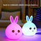 Colorful Night Light Cute Rabbit Shaped Night Light with Touch Sensor