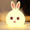 Colorful Night Light Cute Rabbit Shaped Night Light with Touch Sensor