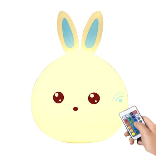 Colorful Night Light Cute Rabbit Shaped Night Light with Touch Sensor