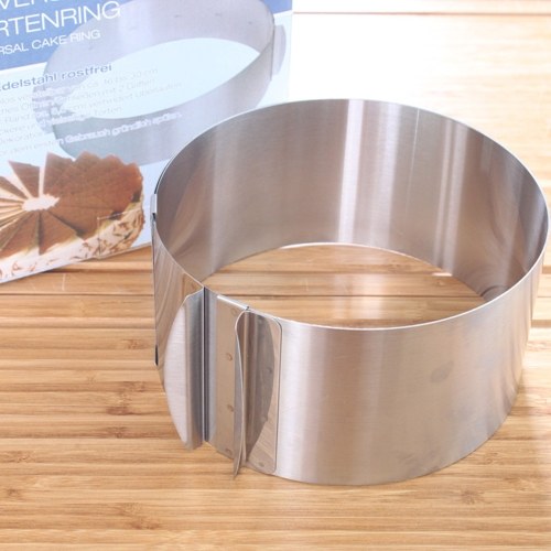 6-12 Inch Adjustable Cake Ring Cake Mold Stainless Steel Round Mousse Cake Baking Mold Pastry Baking Tool