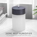 260mL Car Mist Humidifier Diffuser Portable Night Light Quiet Auto-Shut Off Humidifier