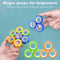 Magnetic Toys Magnetic Ring Toys Children Fingertip Toys Magic Rings Magnetic Bracelets Props Decompression Toys Anxiety Adult Rotating Toys