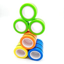 Magnetic Toys Magnetic Ring Toys Children Fingertip Toys Magic Rings Magnetic Bracelets Props Decompression Toys Anxiety Adult Rotating Toys