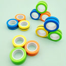 Magnetic Toys Magnetic Ring Toys Children Fingertip Toys Magic Rings Magnetic Bracelets Props Decompression Toys Anxiety Adult Rotating Toys