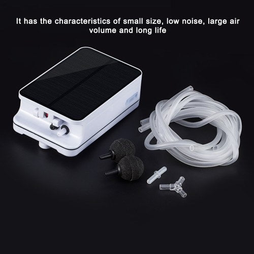 Solar Energy Oxygen Pump Aquarium Fish Bowl Solar Increase Oxygen Pump