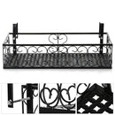 Flower Pot Stand Rack Deck Rail Flowerpot Railing Shelf