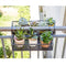 Flower Pot Stand Rack Deck Rail Flowerpot Railing Shelf