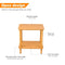 2-Tier End Table Coffee Side Table Nightstand 40*30*42cm