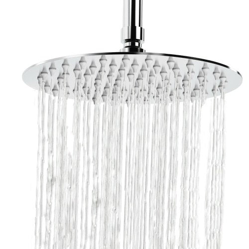 8 Inch Round Rain Showerhead G1/2 High Pressure Shower Head Bathroom Swivel Shower Head Spray Showerhead