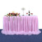 Handmade Tulle Table Skirt Tablecloth Decorative Tableware Cloth