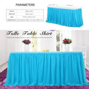 Handmade Tulle Table Skirt Tablecloth Decorative Tableware Cloth