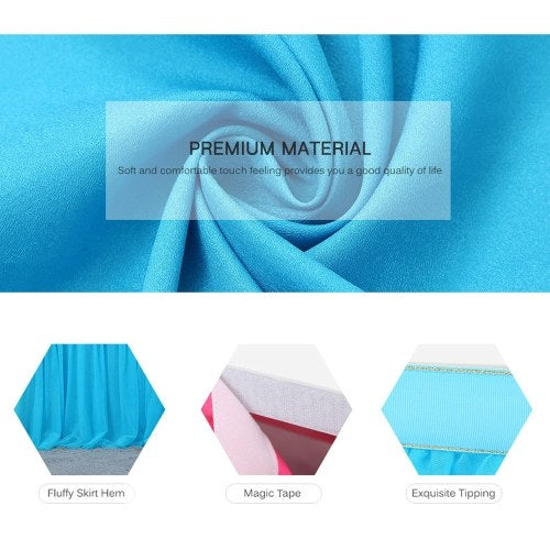 Handmade Tulle Table Skirt Tablecloth Decorative Tableware Cloth