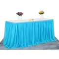 Handmade Tulle Table Skirt Tablecloth Decorative Tableware Cloth