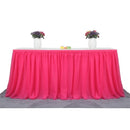 Handmade Tulle Table Skirt Tablecloth Decorative Tableware Cloth