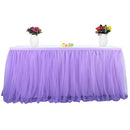 Handmade Tulle Table Skirt Tablecloth Decorative Tableware Cloth