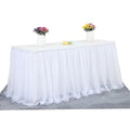 Handmade Tulle Table Skirt Tablecloth Decorative Tableware Cloth