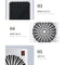 Electric Space Heater Fan with Timer Colorful Light LCD Display Heater