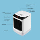 Electric Space Heater Fan with Timer Colorful Light LCD Display Heater