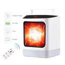 Electric Space Heater Fan with Timer Colorful Light LCD Display Heater