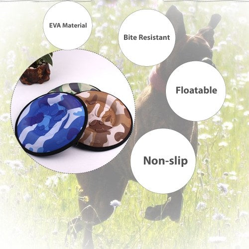 Dog Toy Interactive Flying Disc Floatable Disc