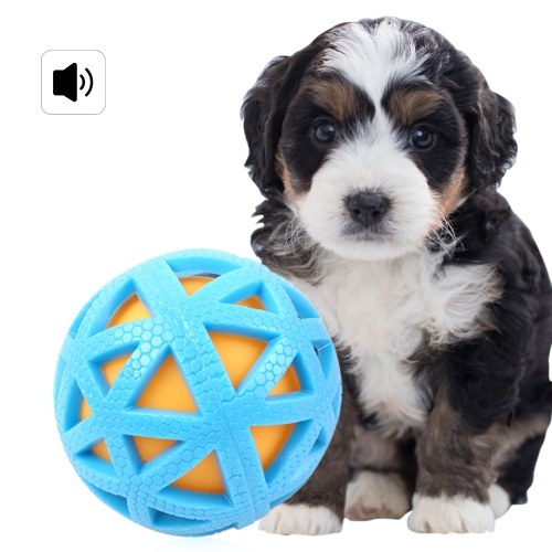 Pet Dogs Balls Chew Toy Squeaker Squeaky Sound Bite Resistant Dogs Teeth Toys