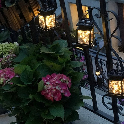 LED Solar Lights Garden Lights Hanging Lantern Star Candle Shape