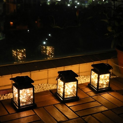 LED Solar Lights Garden Lights Hanging Lantern Star Candle Shape