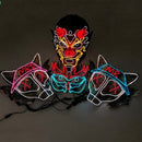 Halloween Glowing Mask Festival Party Cosplay Led Costume Mask