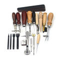 Sewing Craft & Leather Tools Set 18 Pcs Leather Craft DIY Tool