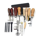 Sewing Craft & Leather Tools Set 18 Pcs Leather Craft DIY Tool