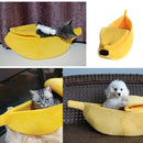 Banana Cat Bed House Puppy Cushion Kennel Portable Warm Pet Basket Supplies Mat